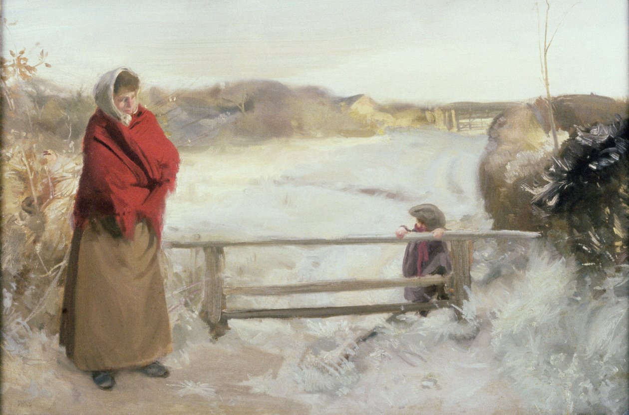 Snøscene av Charles Sims
