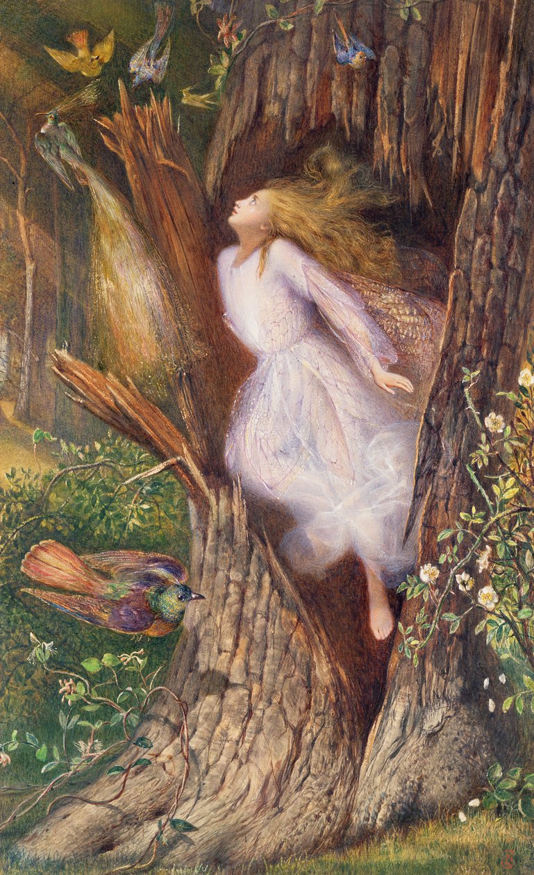 Metamorfosen av Daphne til et laurbærtre av Apollo av Charles Sims