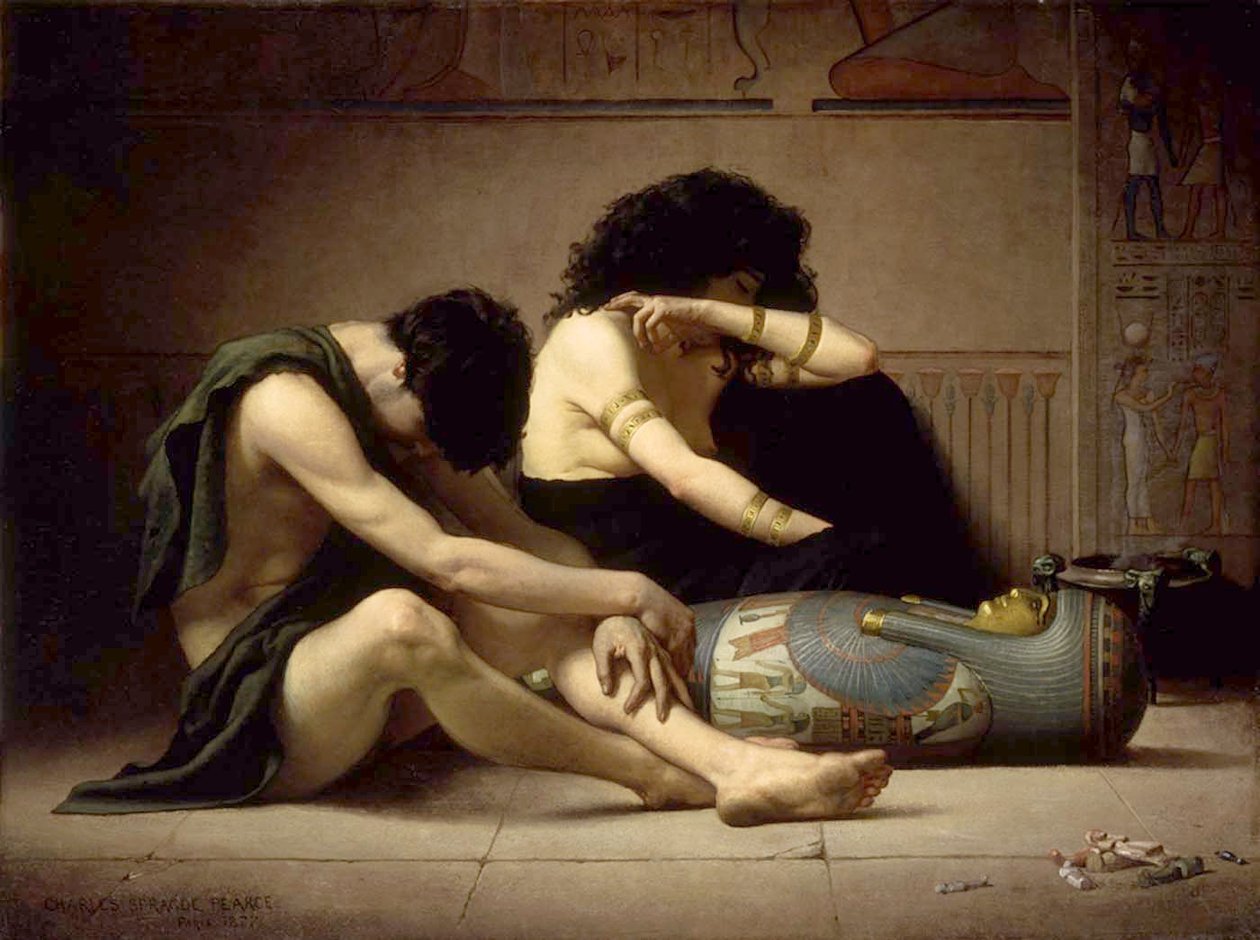 Klagesang over døden til den førstefødte i Egyptn av Charles Sprague Pearce