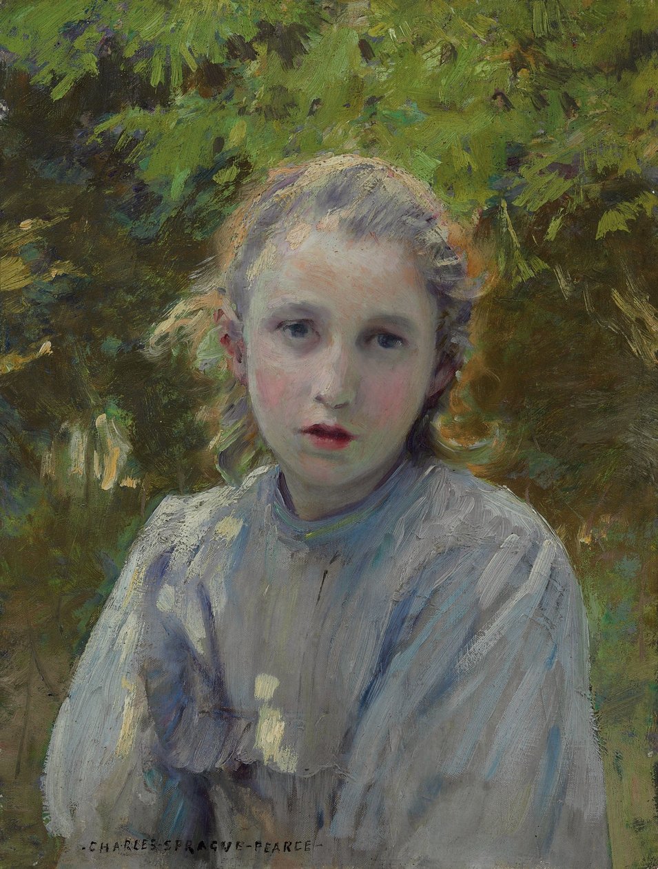 Portrett av en ung jente av Charles Sprague Pearce