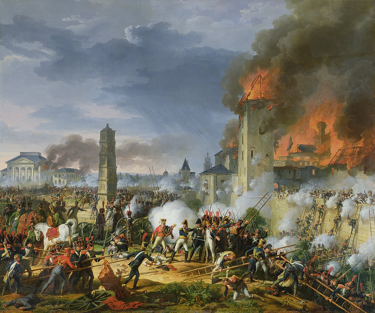 Angrepet og inntaket av Ratisbon, 23. april 1809, 1810 av Charles Thevenin