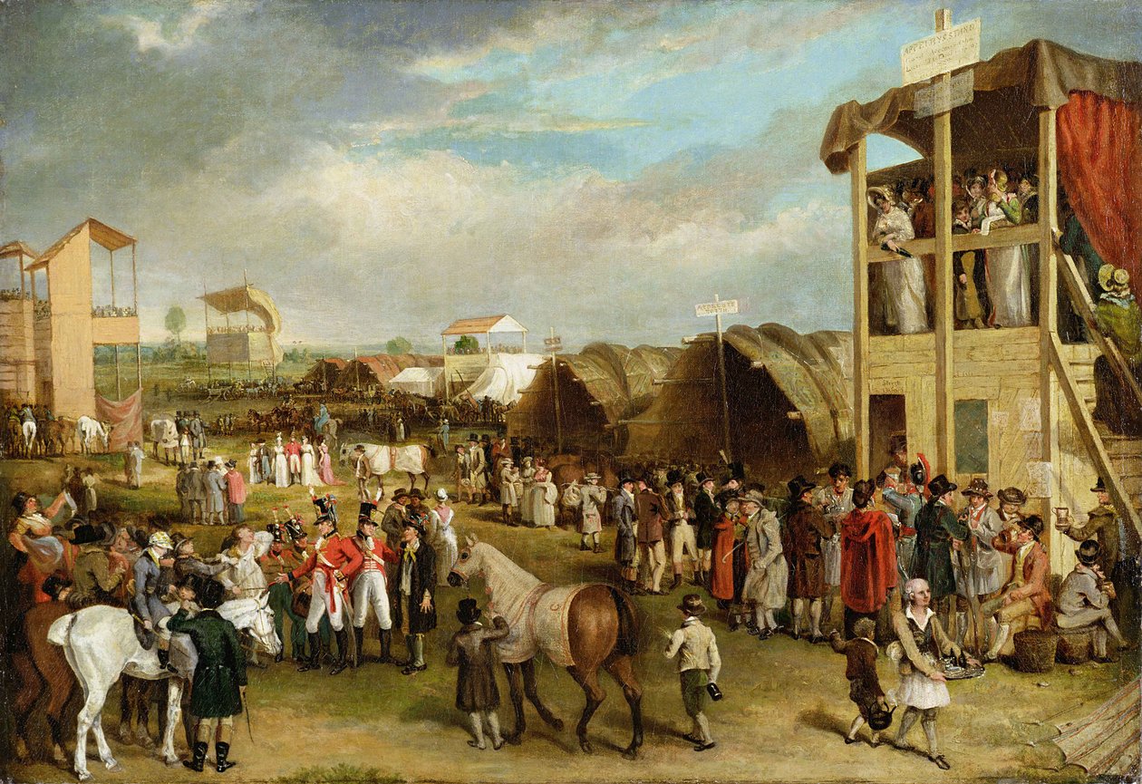 En omfattende visning av Oxford Races av Charles Yardley Turner