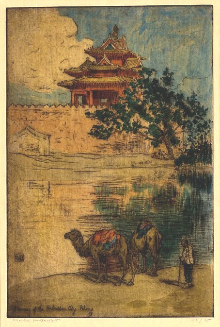 Et hjørne av den forbudte by. Peking av Charles William Bartlett