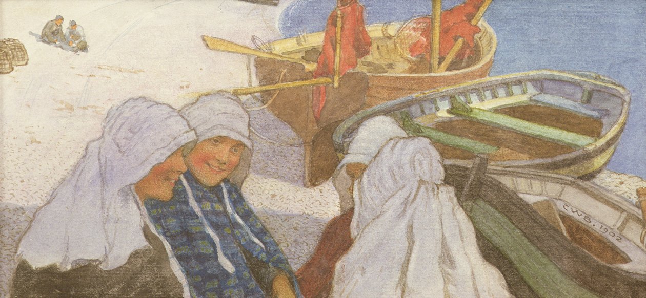 Bretonske Fishergirls av Charles William Bartlett