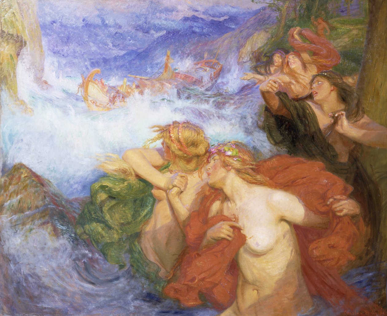 Sirenene av Charles William Wyllie