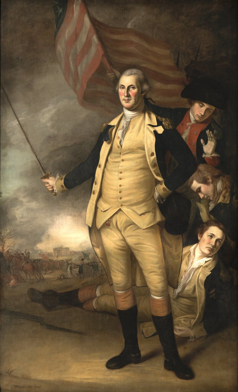George Washington i slaget ved Princeton av Charles Willson Peale