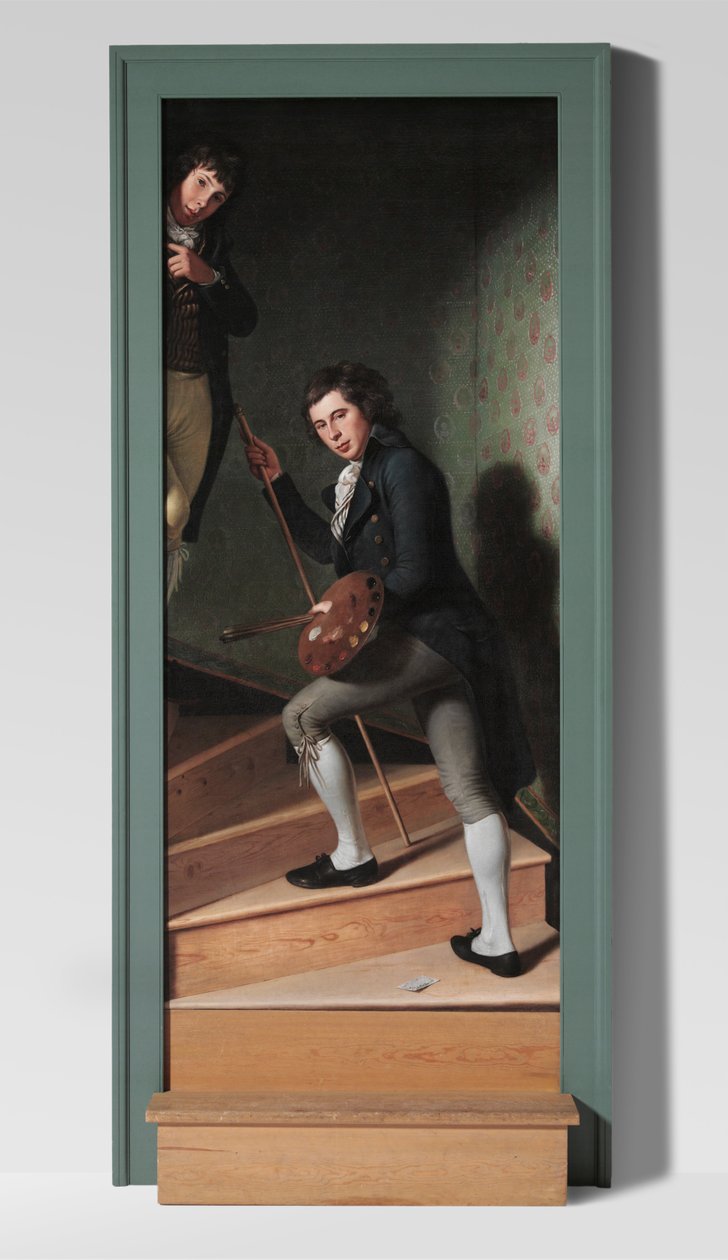 Staircase Group (portrett av Raphaelle Peale og Titian Ramsay Peale) av Charles Willson Peale