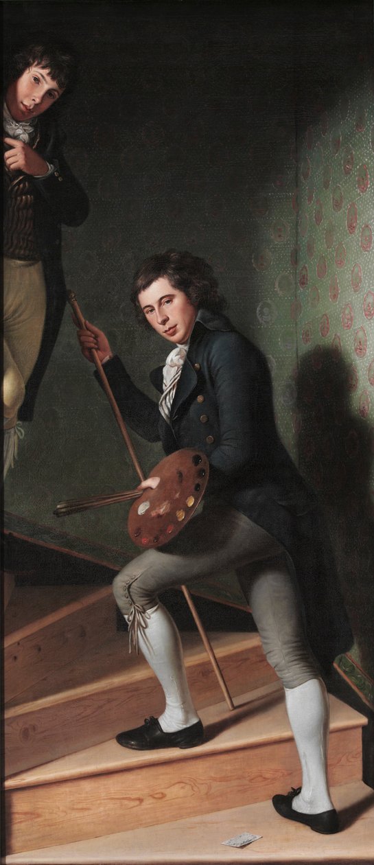 The Staircase Group (portrett av Raphaelle Peale og Titian Ramsay Peale) av Charles Willson Peale