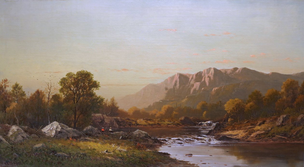 Landskap med fiskere av Charles Wilson Knapp