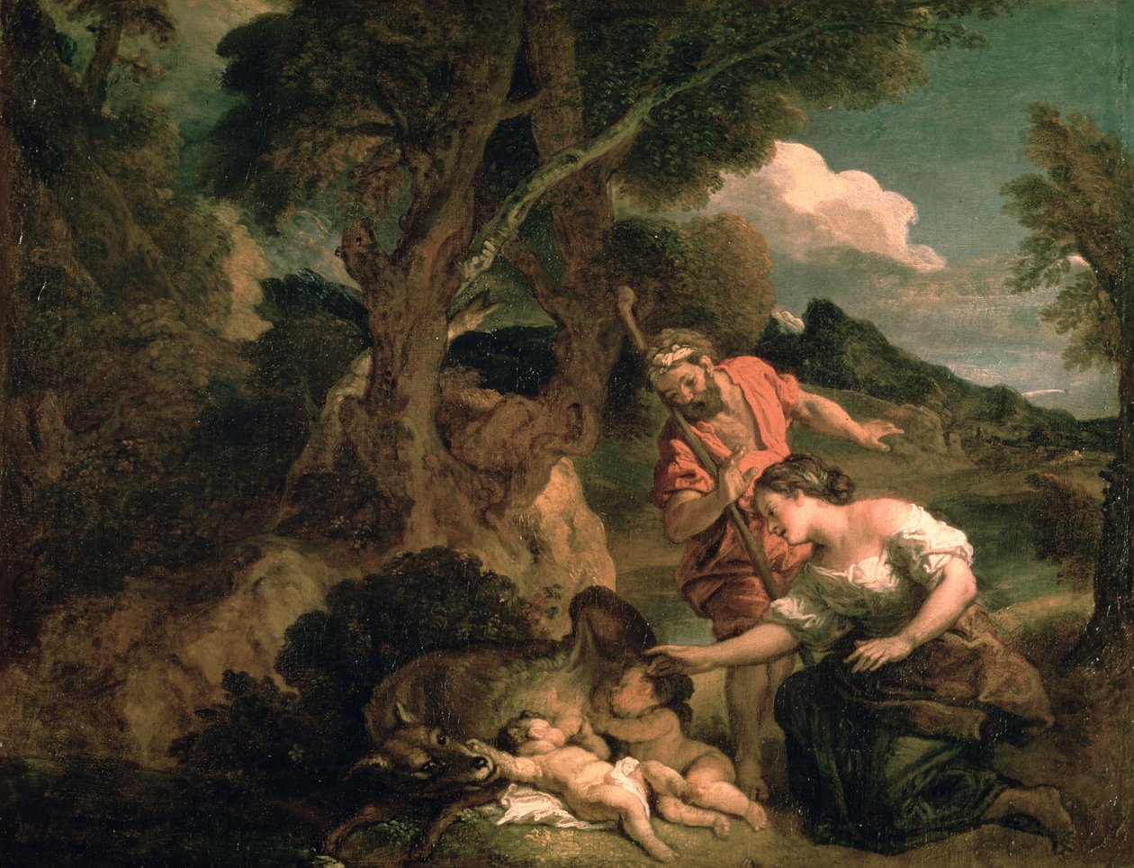 Romulus og Remus av Charles de la Fosse