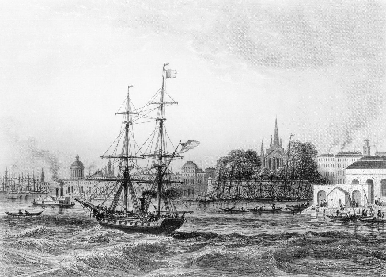 Havnen i New Orleans av Charles de Lalaisse