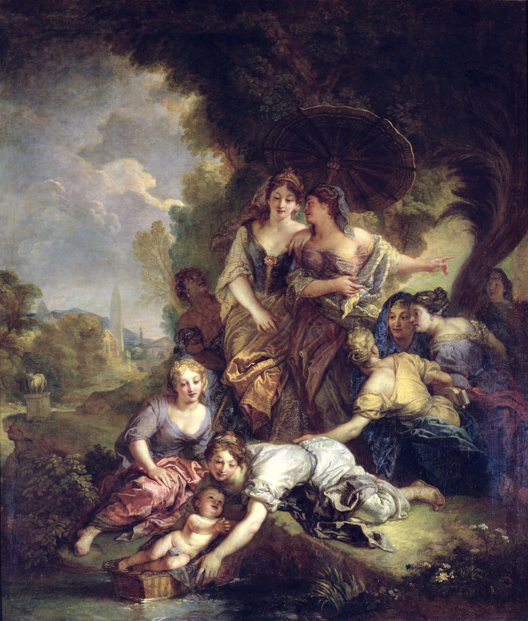 Moses reddet fra vannet av Charles de la Fosse
