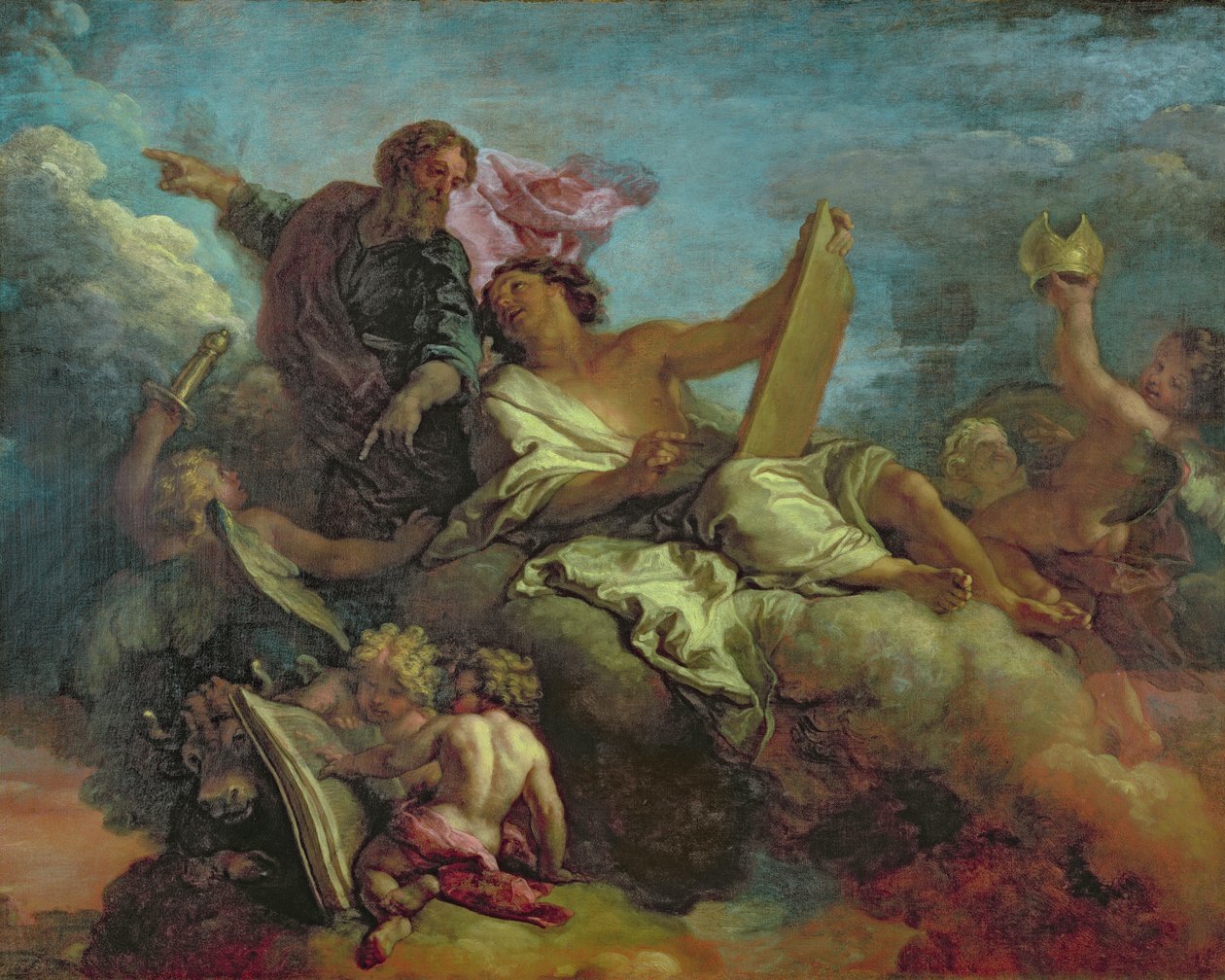 St. Paul befaler St. Luke av Charles de la Fosse