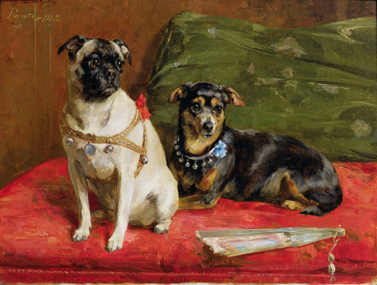 Pierette og Mifs, 1892 av Charles van den Eycken