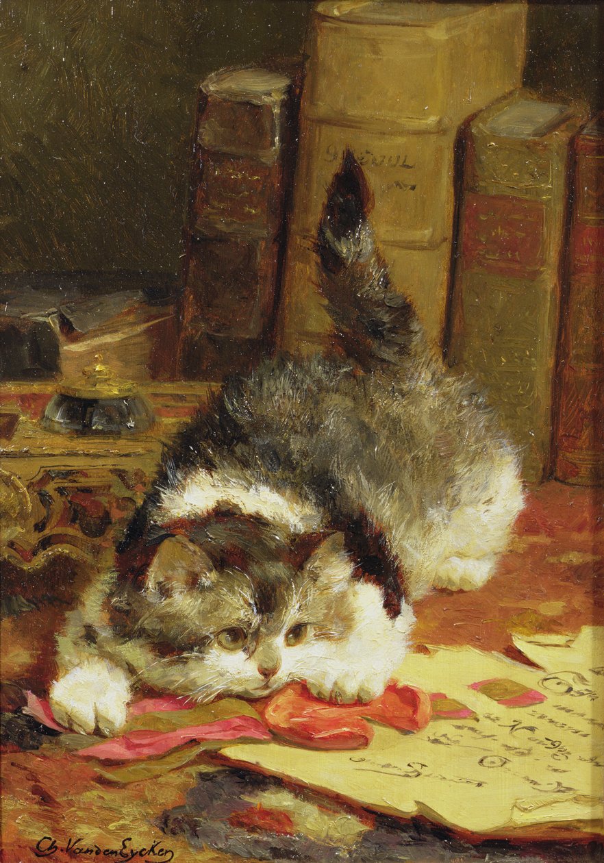 Stalking Cat av Charles van den Eycken