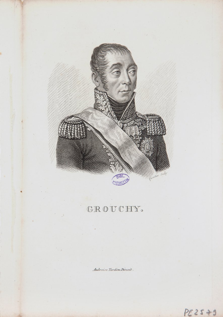 Portrett av marskalk Emmanuel de Grouchy, 1814 av Charles Aimé Forestier