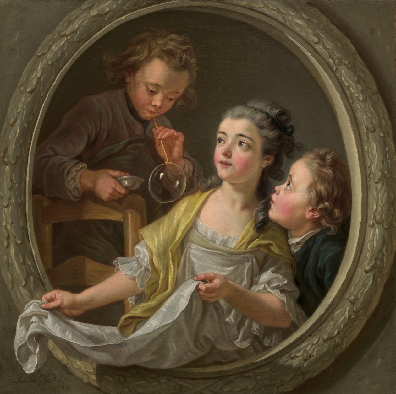 Såpebobler av Charles-Amedee-Philippe van Loo