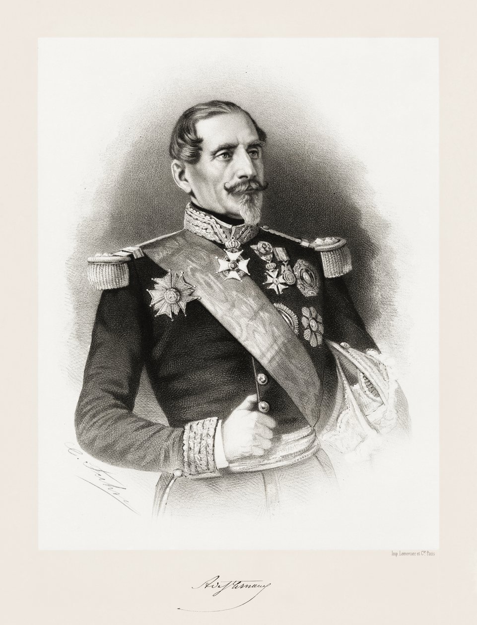 Armand Jacques Achille Leroy de Saint Arnaud, 1865-66 av Charles Jeremie Fuhr