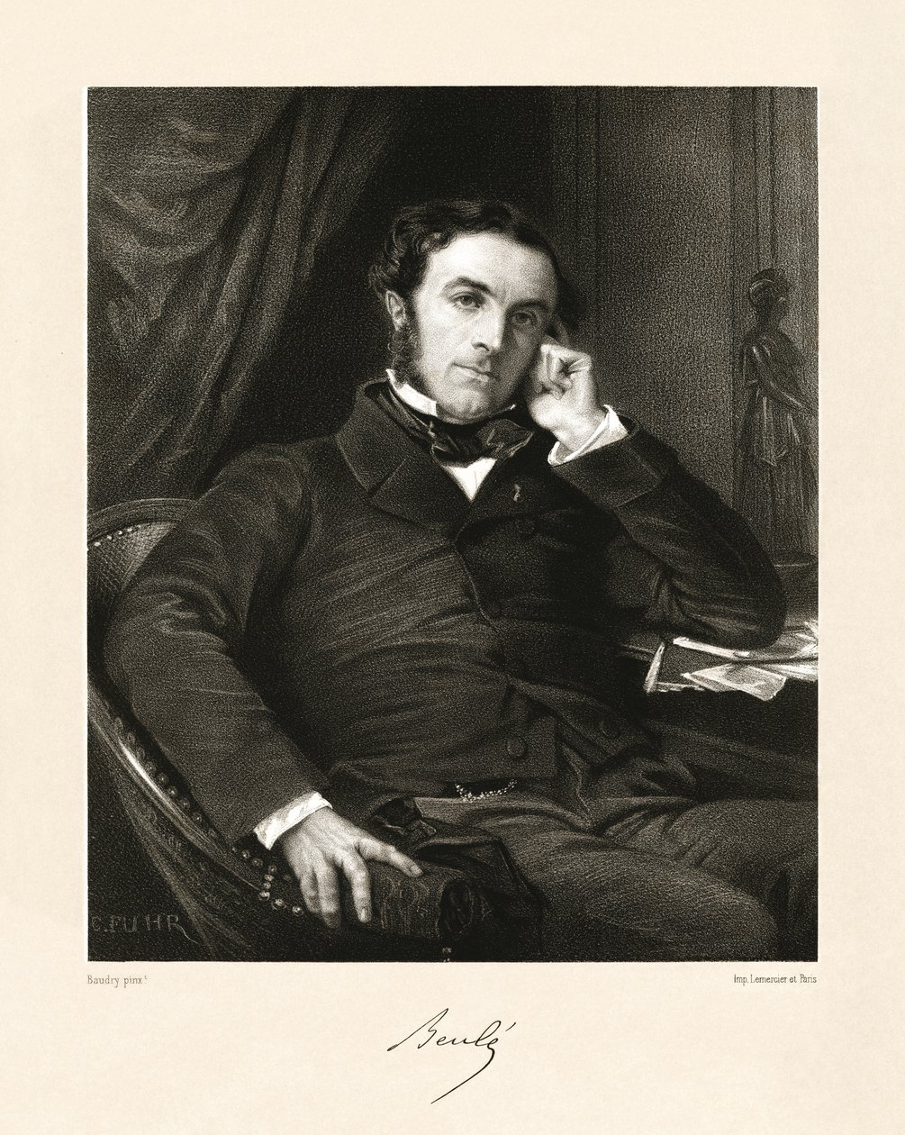 Charles Beulé, 1865-66 av Charles Jeremie Fuhr