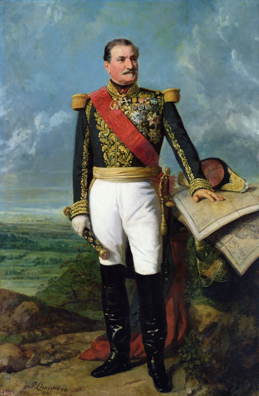 Elie-Frederic Forey (1804-1872), Empire Marshall av Charles Philippe Lariviere
