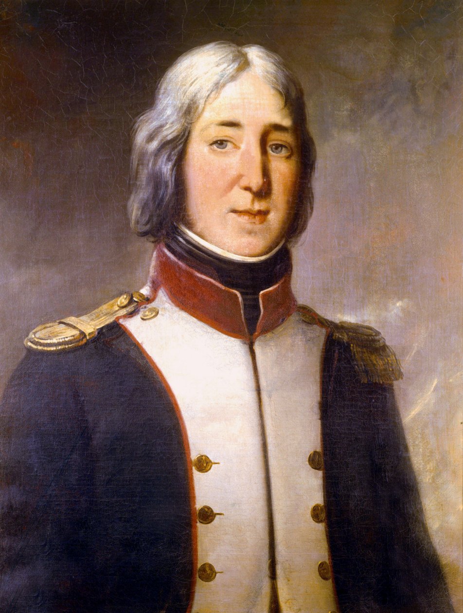Portrett av Edouard Mortier i uniformen til en kaptein for 1. bataljon i nord i 1792 av Charles Philippe Lariviere