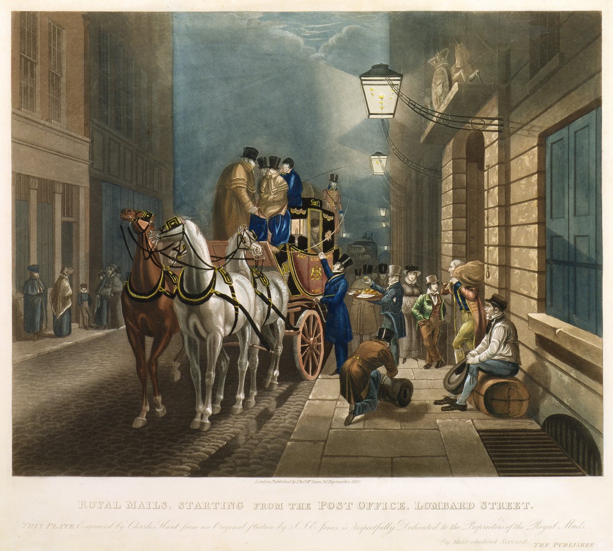 Royal Mails starting from the Post Office, Lombard Street av Charles Hunt