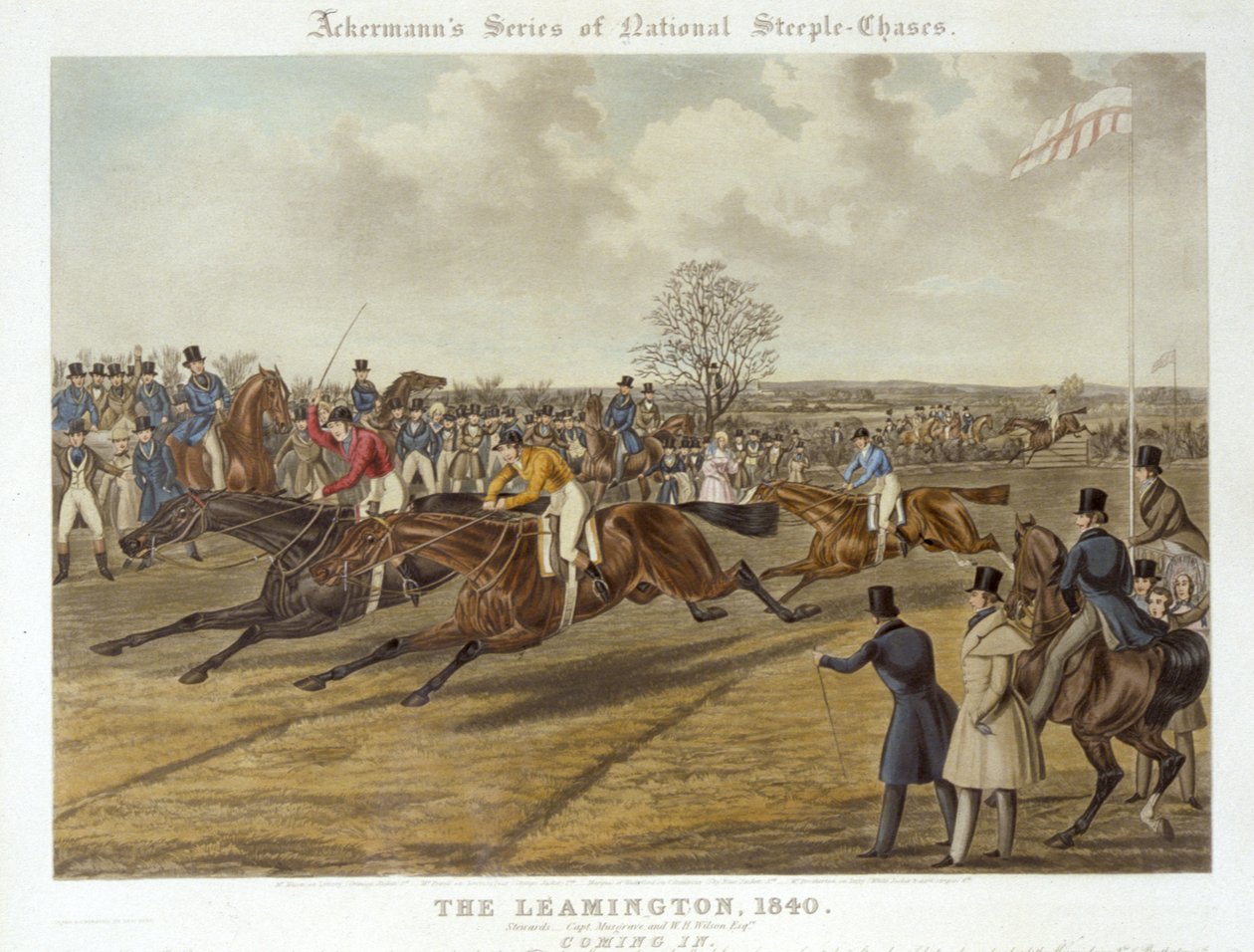 The Leamington, 20. oktober 1840: Kommer inn (litho-farge) av Charles Hunt