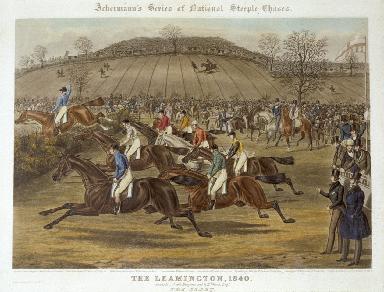 The Leamington, 20. oktober 1840: The Start (farge litho) av Charles Hunt