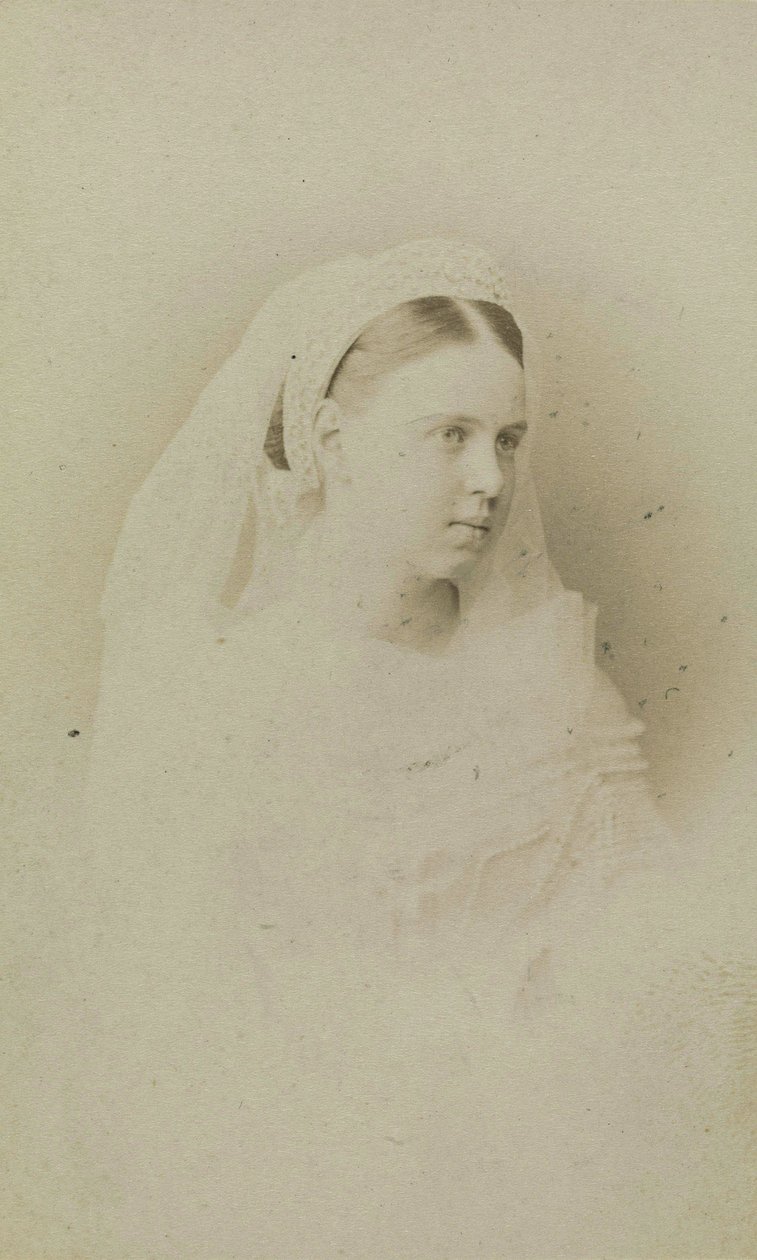 Maria Alexandrovna de Russie - Portrett av storhertuginne Maria Alexandrovna av Russland (1853-1920), hertuginne av Saxe-Coburg og Gotha, av Bergamasco, Charles (Karl) (1830-1896). Albumin Photo, ca. 1871. Russisk stats film- og fotoarkiv, Krasnogorsk av Charles Bergamasco