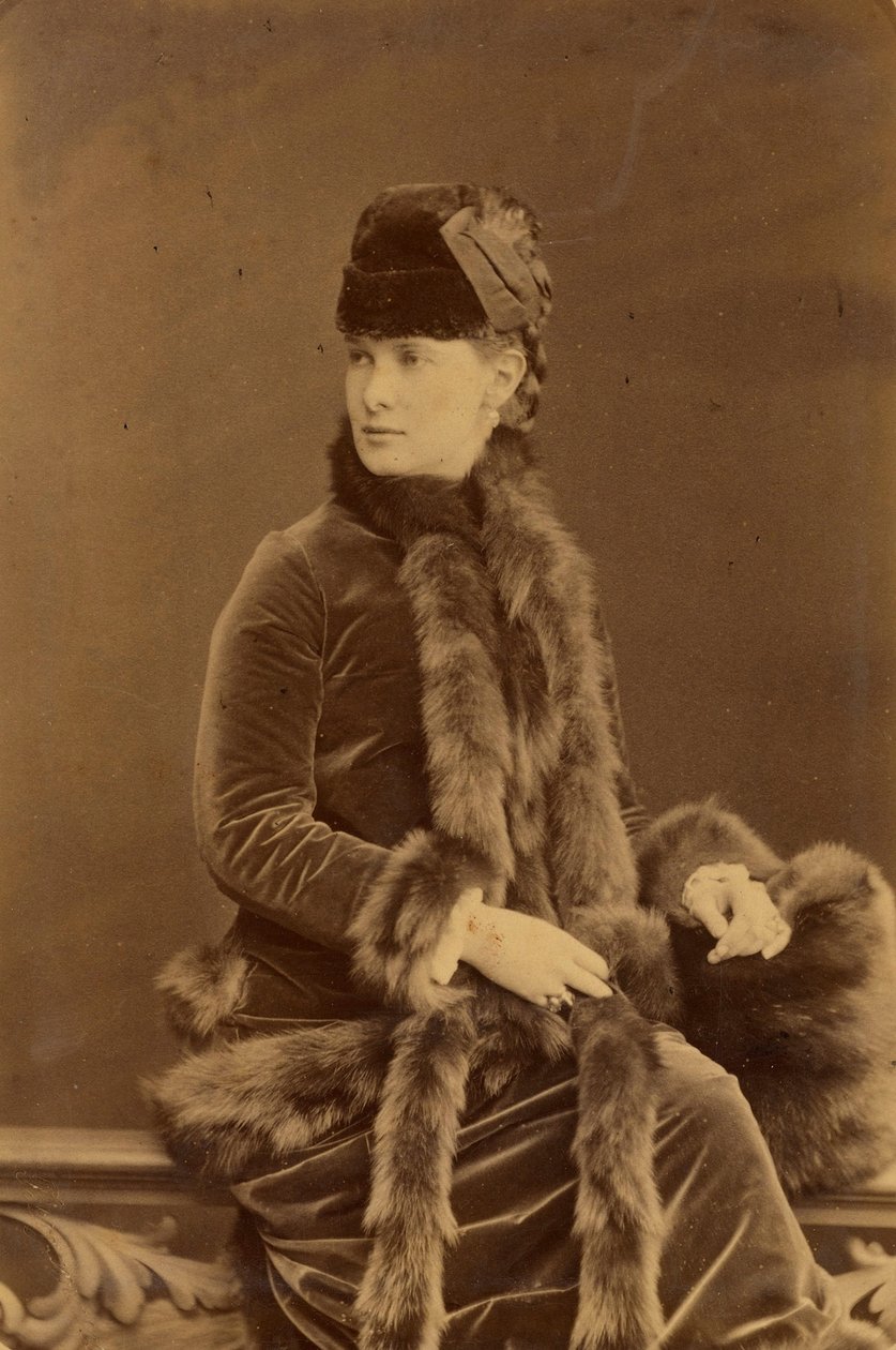 Marie Pavlovna Romanova - Storhertuginne Maria Pavlovna av Russland (1854-1920), av Bergamasco, Charles (Karl) (1830-1896). Albumin Photo, ca. 1880. Russisk stats film- og fotoarkiv, Krasnogorsk av Charles Bergamasco