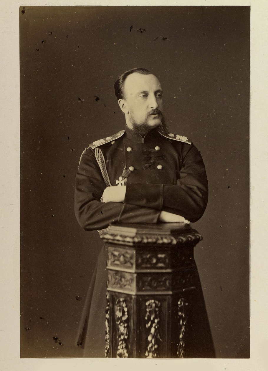 Nicolas Nikolaievitch de Russie - Portrett av storhertug Nicholas Nikolaevich (den eldste) av Russland (1831-1891), av Bergamasco, Charles (Karl) (1830-1896). Albumin bilde av Charles Bergamasco