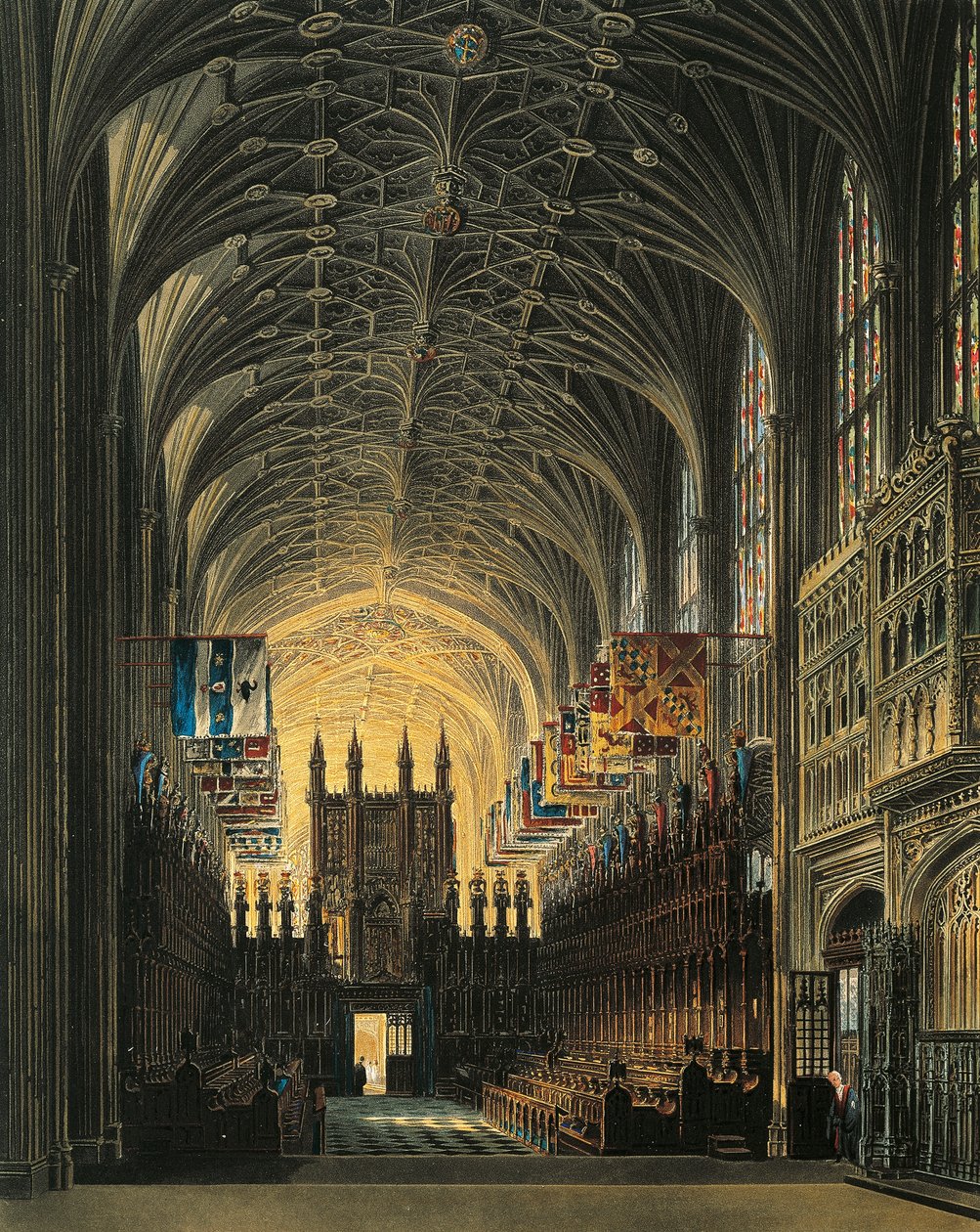 St George's Chapel ved Windsor Castle av Charles (after) Wild