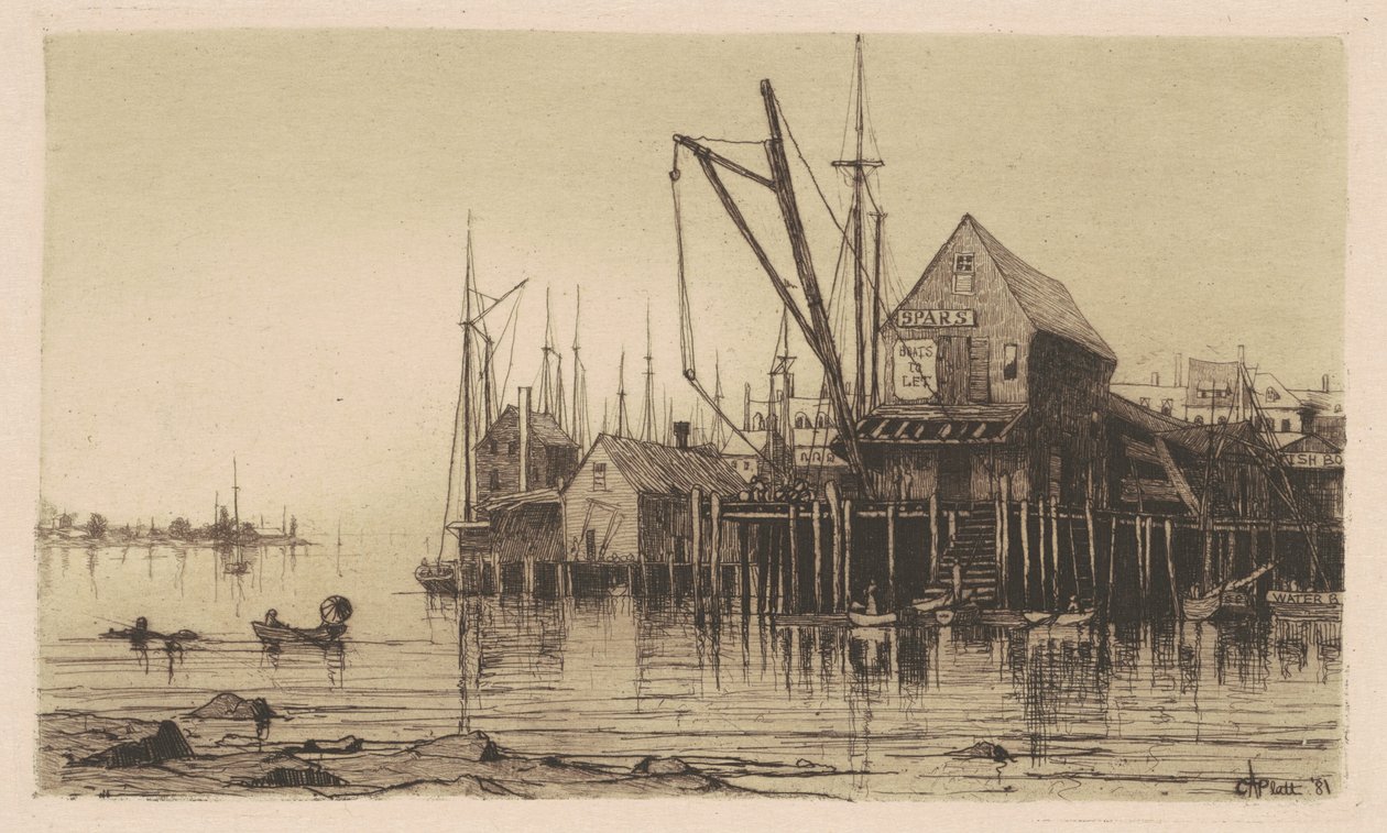 Gammelt båthus av Charles A. Platt