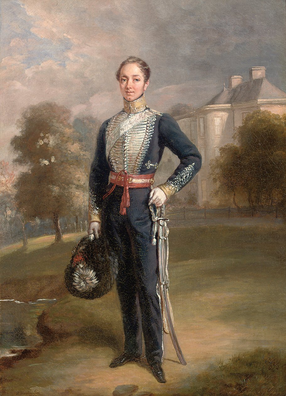 Portrett av løytnant George Ramsay fra Lixmont, 1838 av Charles Achille DHardiviller