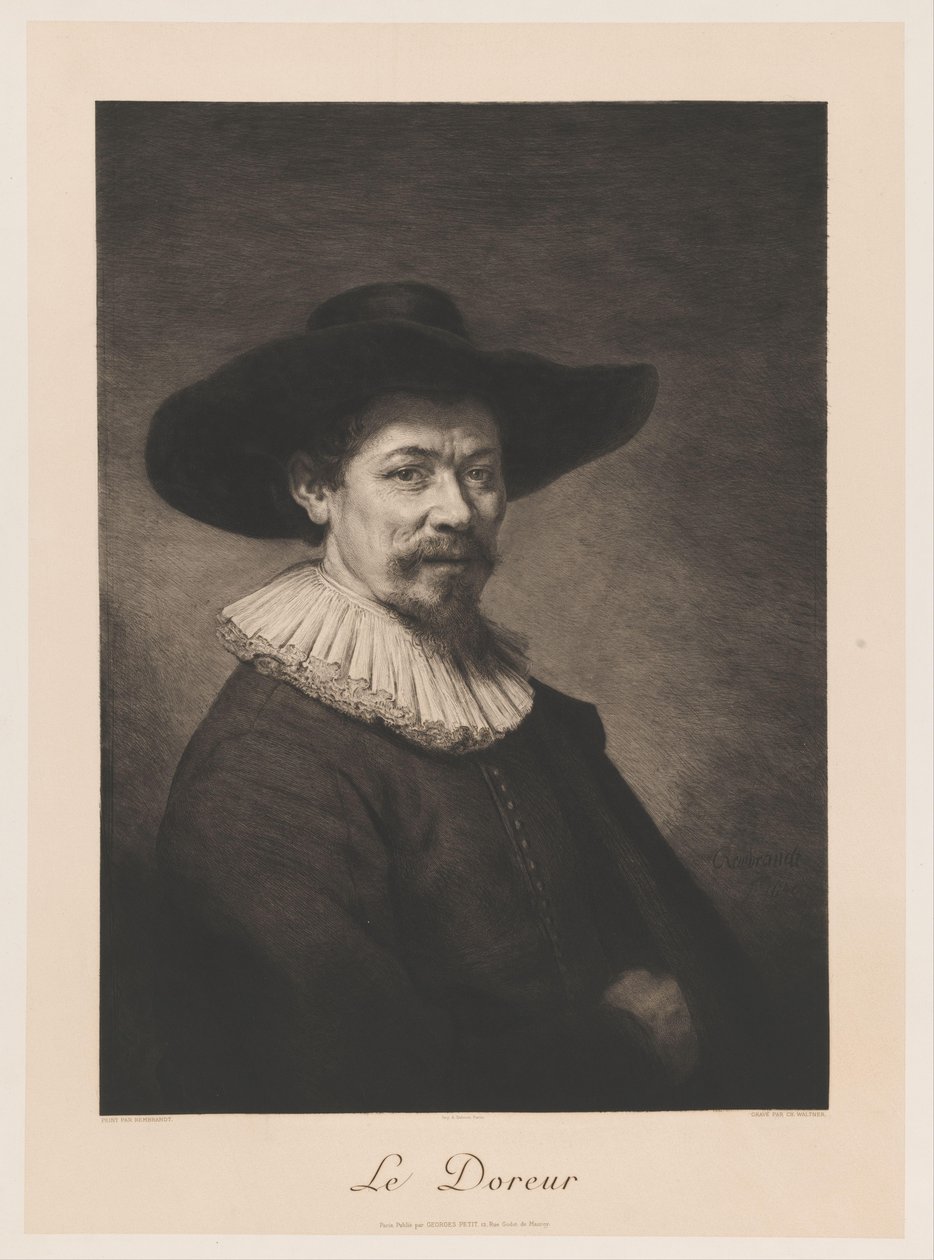 Portrett av Herman Doomer Le Doreur (tittel på objekt) av Charles Albert Waltner