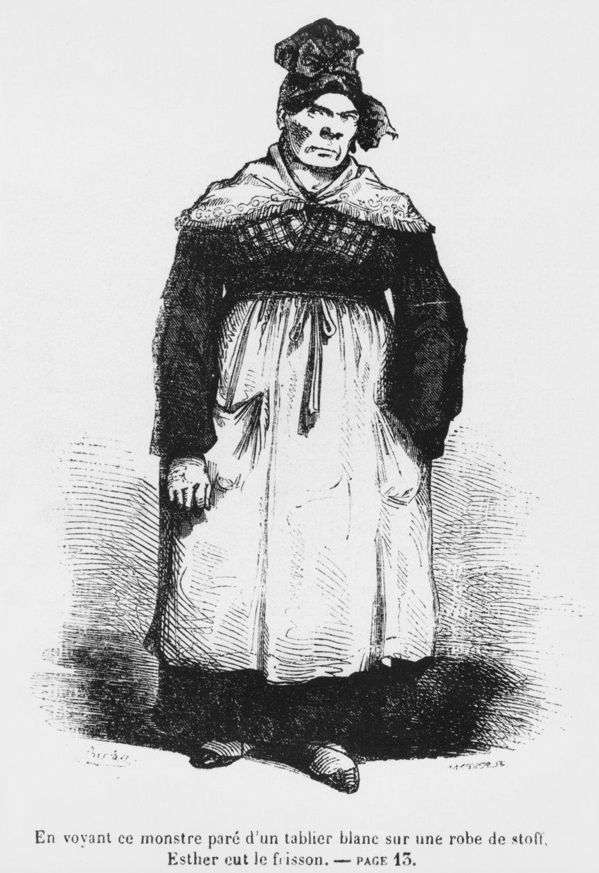 Jacqueline Collin, tante til Vautrin, kjent som Asia, illustrasjon fra 