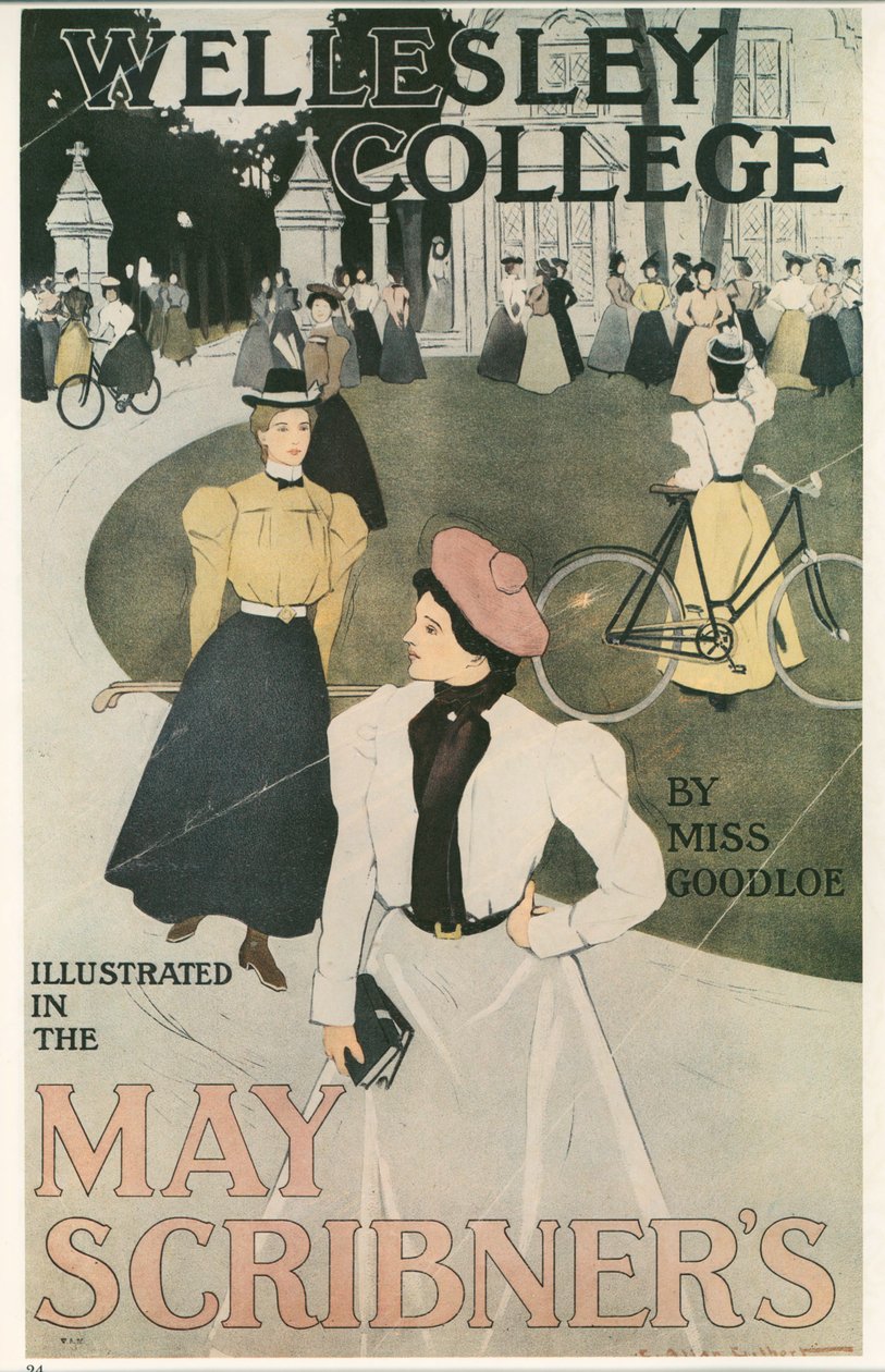 Charles Allan Gilbert: Wellesley College … (litografi) av Charles Allan Gilbert