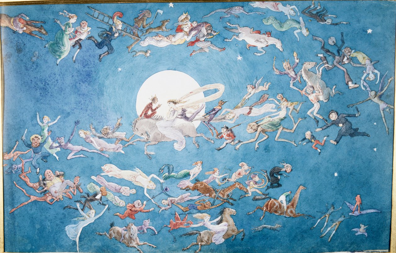 En dans rundt månen av Charles Altamont Doyle
