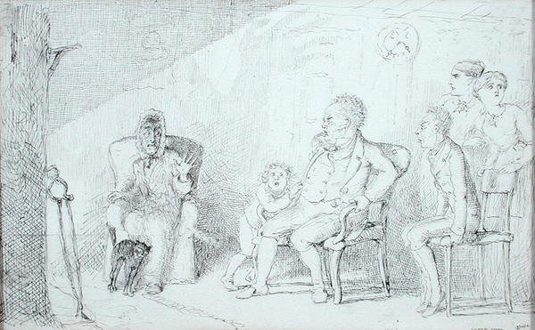 Ghost Story (penn og blekk på papir) av Charles Altamont Doyle