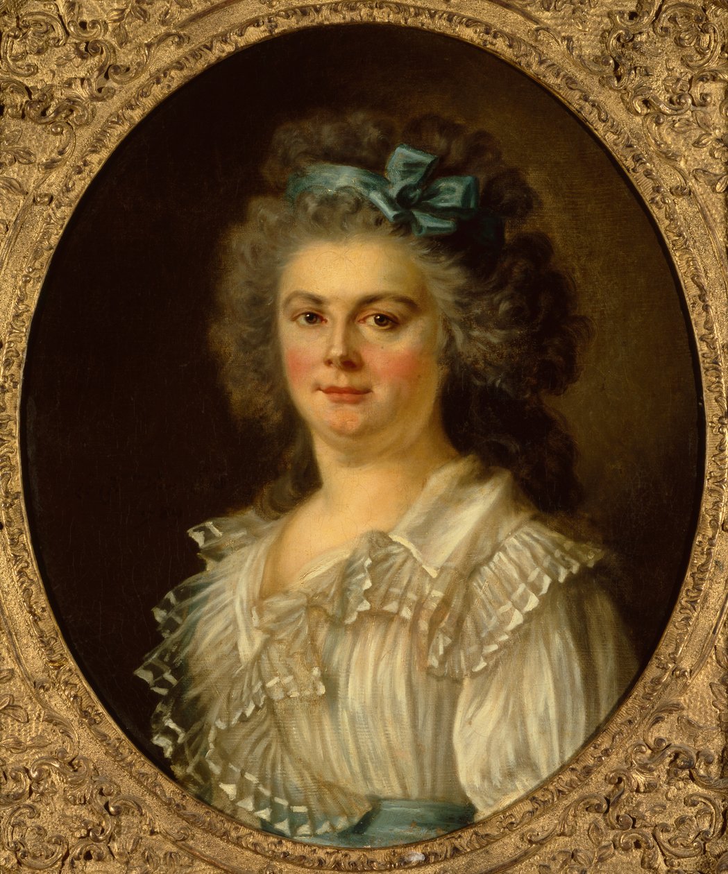 Portrett av en dame av Charles Amedee Philippe van Loo