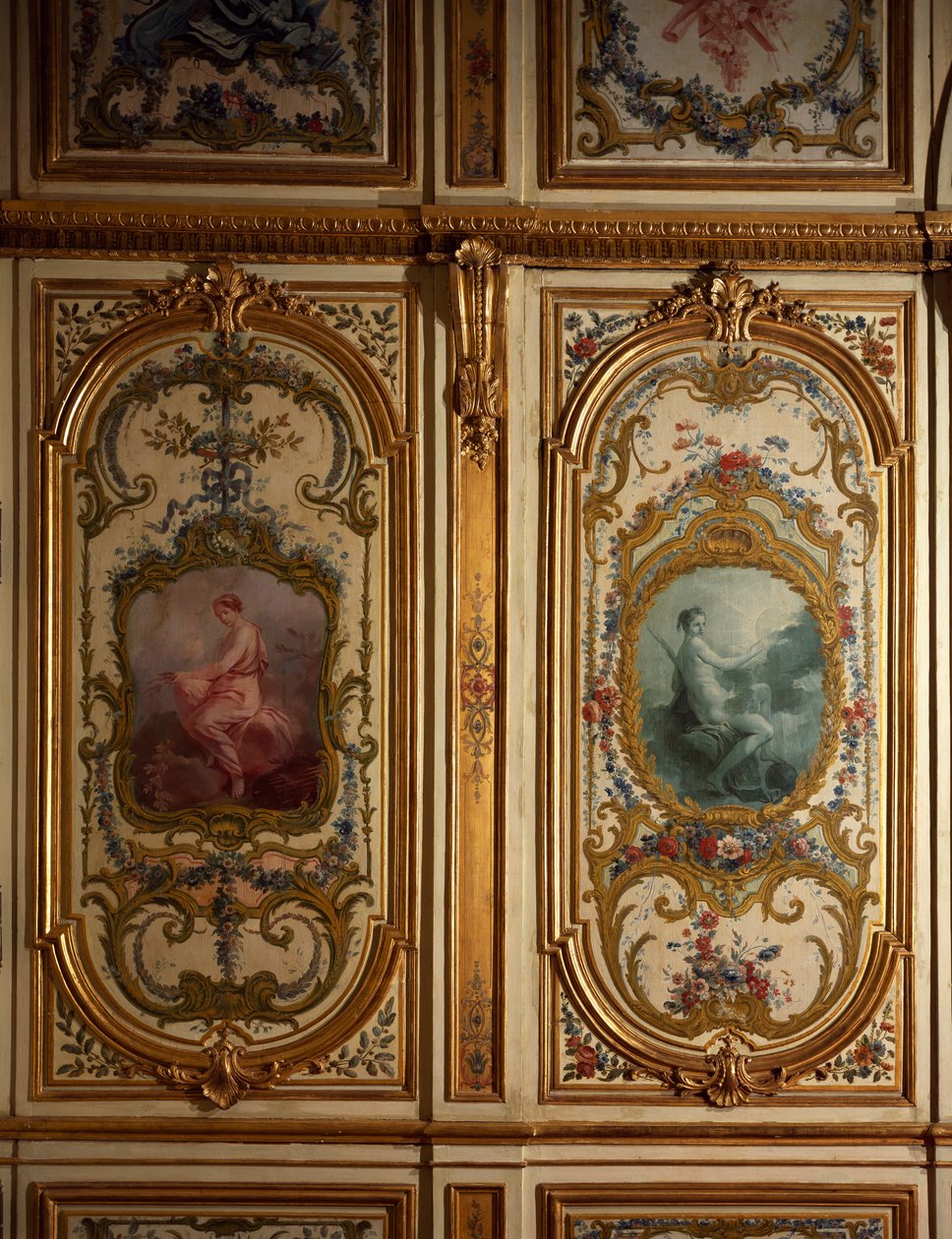 Malt panel av Charles-Andre Van Loo (1684-1745), Chateau de Fontainebleau, Frankrike av Charles André van Loo
