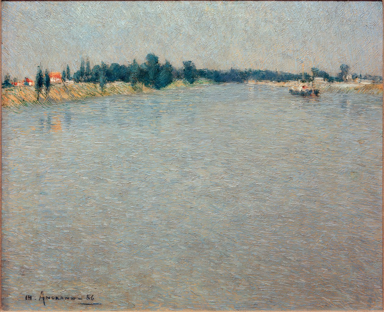 Seinen - om morgenen av Charles Angrand