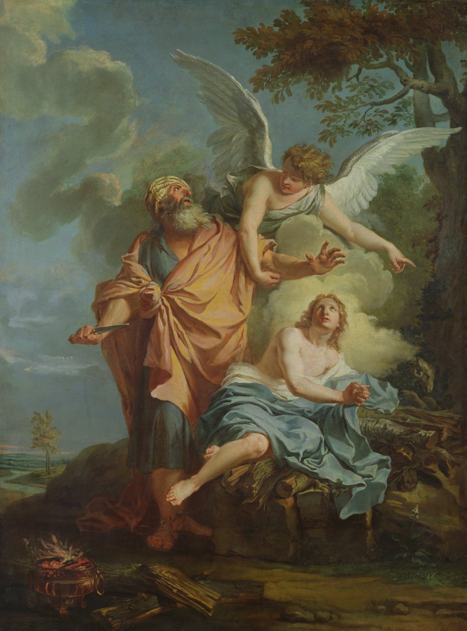 Abraham ofrer av Charles Antoine Coypel