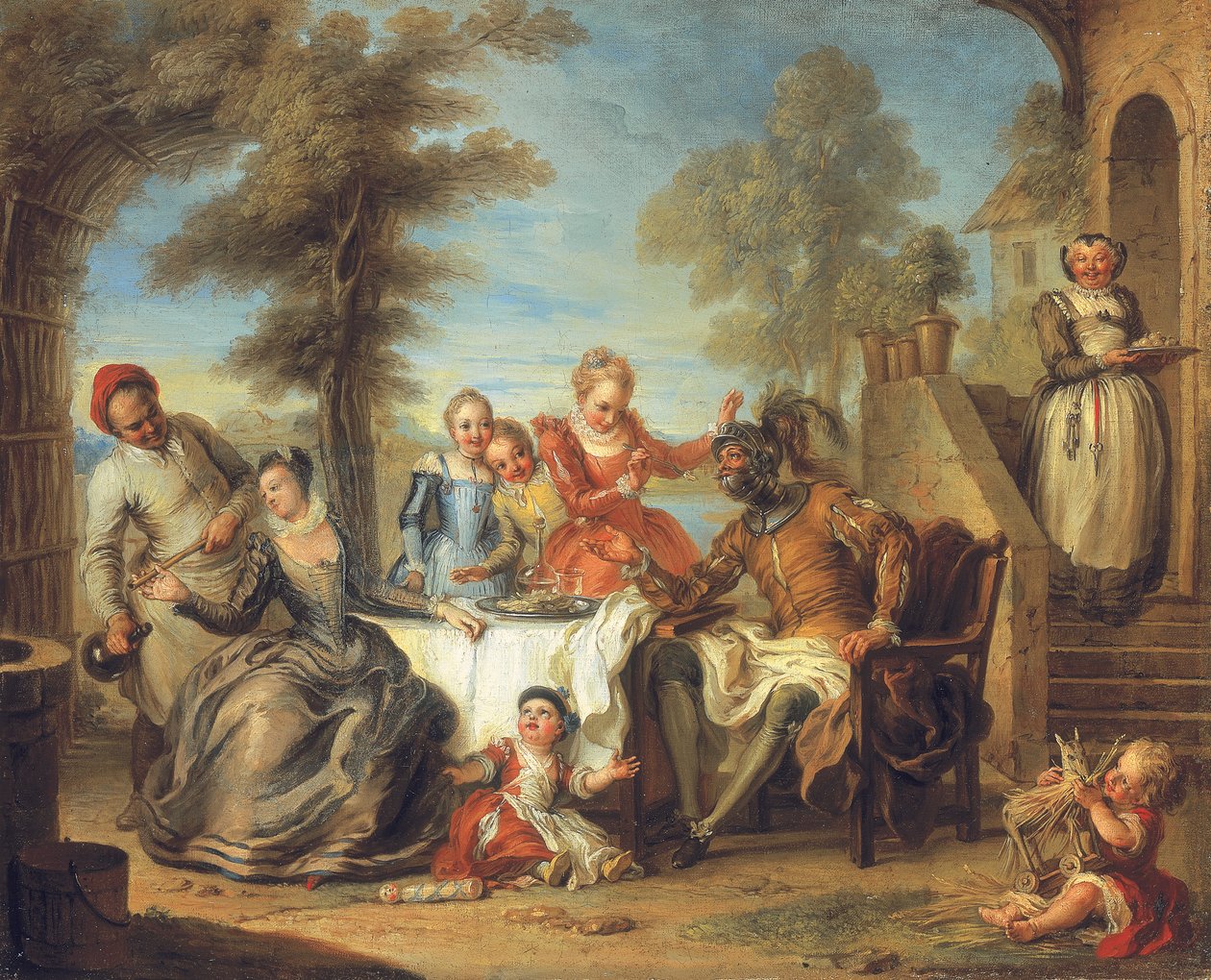 Don Quijote på vertshuset av Charles Antoine Coypel