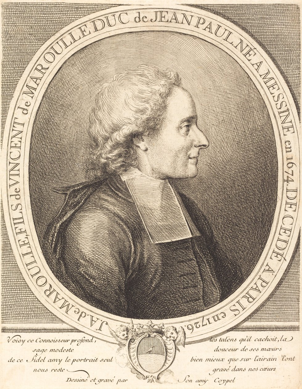 Far Jean-Antoine de Maroulle av Charles Antoine Coypel