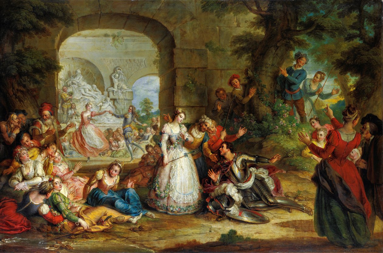 Roland og Angeliques ekteskap av Charles Antoine Coypel