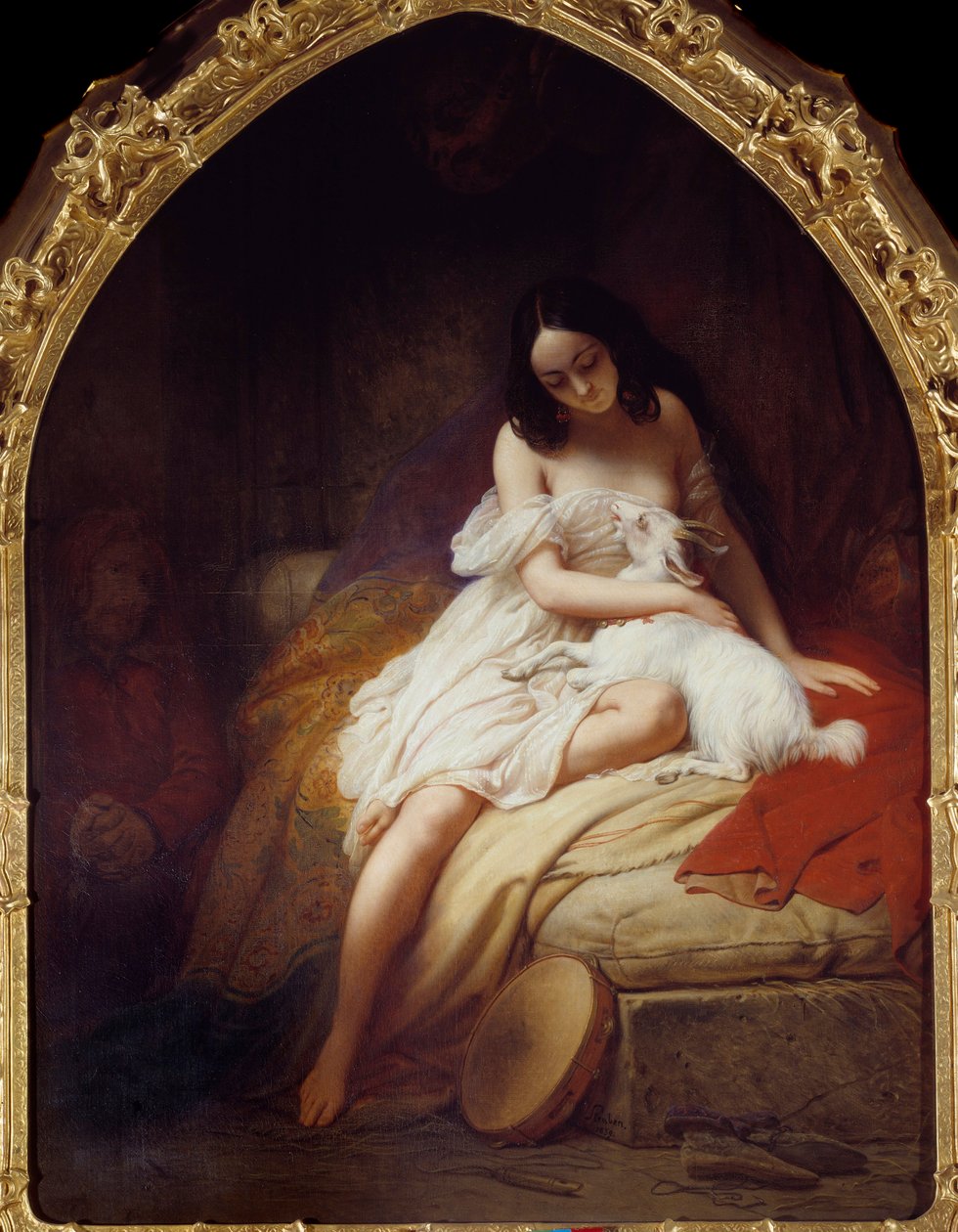 Esmeralda Representasjon av karakteren til "Notre Dame de Paris" av Victor Hugo (1802-1885). Maleri av Charle Auguste Steuben (1788-1856) 1839 Nantes, Musee des Beaux Arts av Charles Auguste Steuben