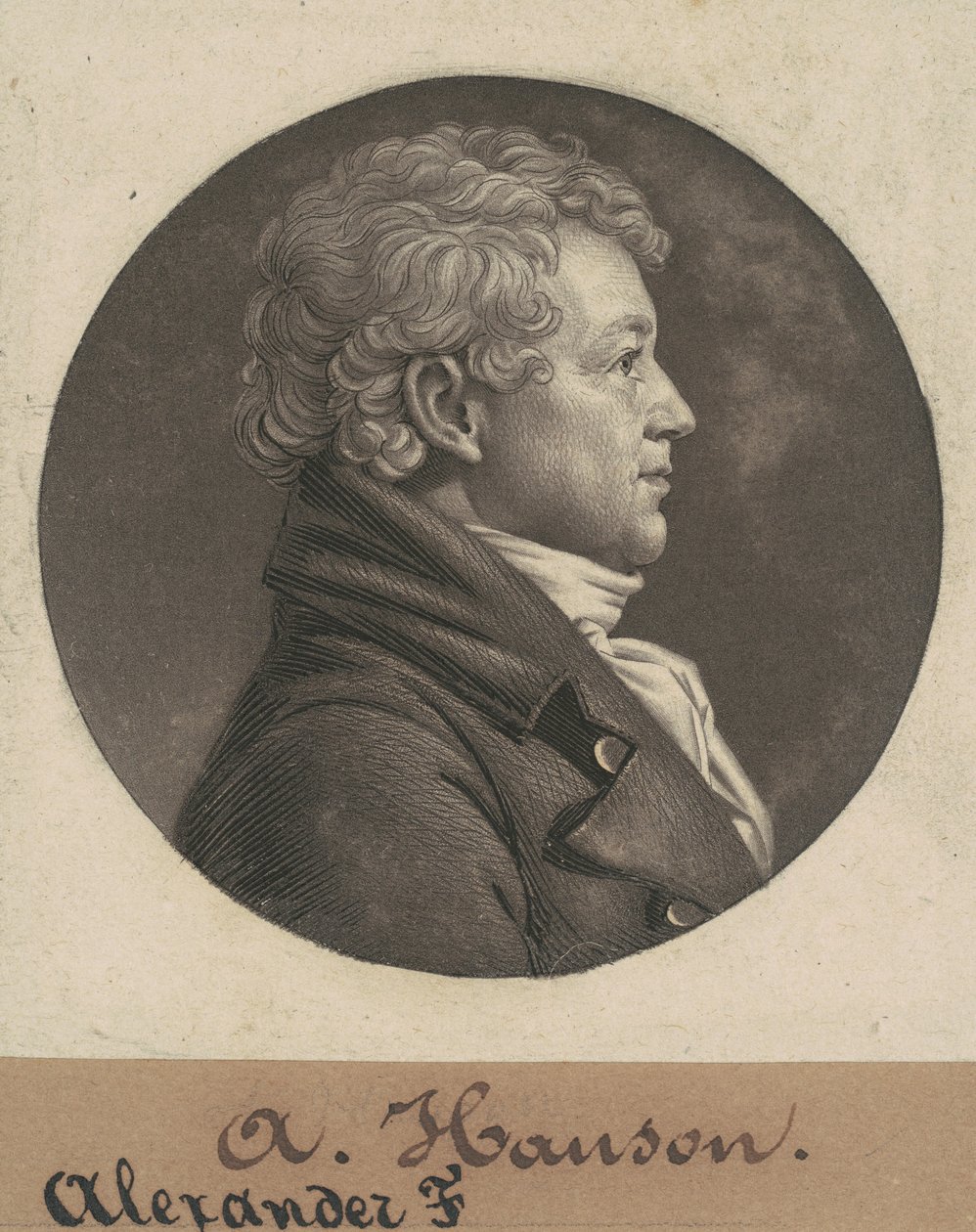 Alexander Contee Hanson av Charles B. J. Févret de Saint Mémin
