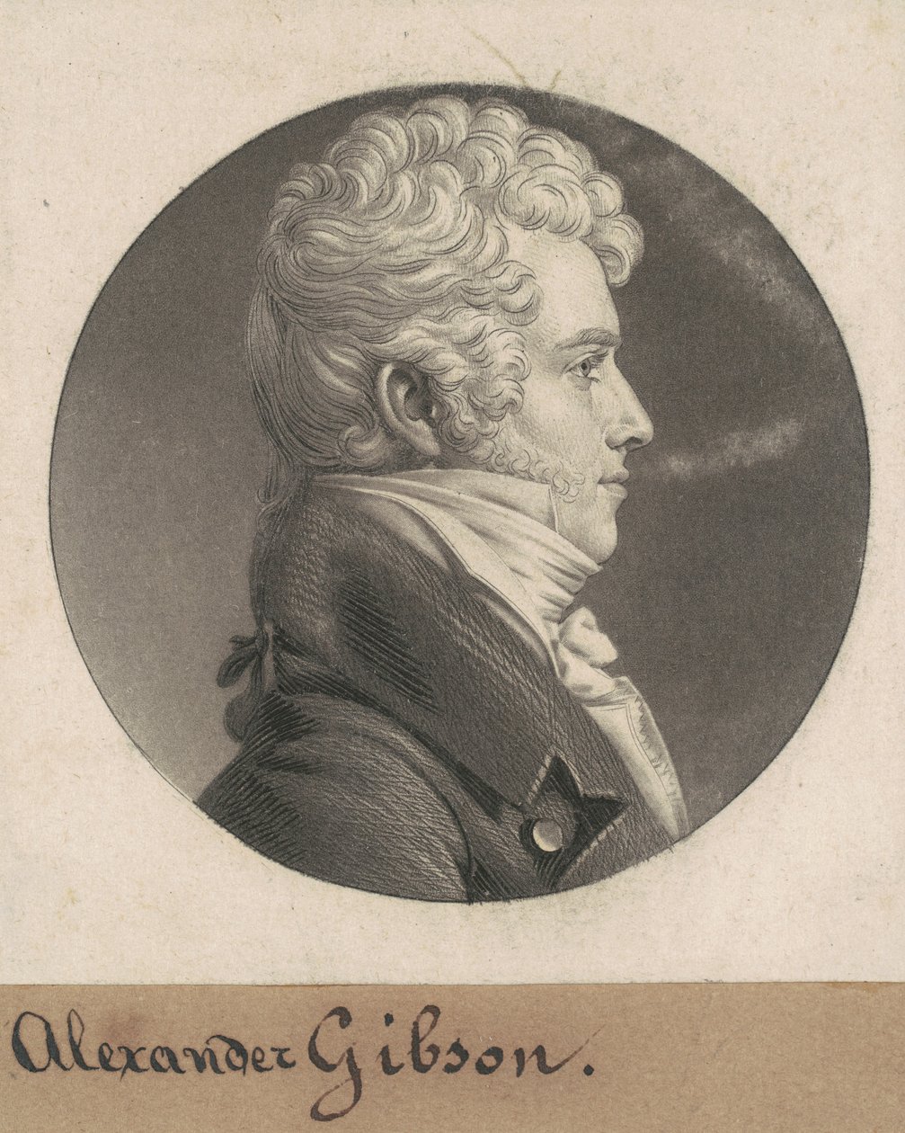 Alexander Gibson av Charles B. J. Févret de Saint Mémin