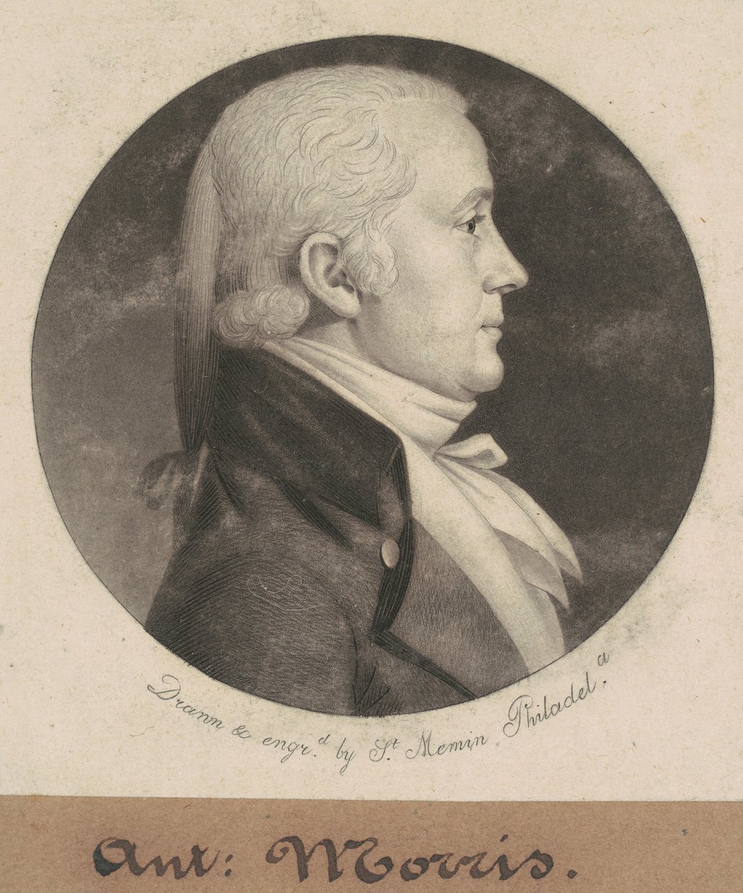 Anthony Morris av Charles B. J. Févret de Saint Mémin